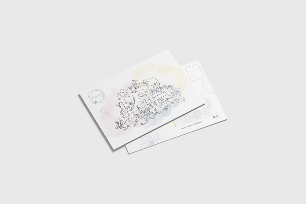 Geschäftsdrucksorten - Postkarten - Design - Die winklerei
