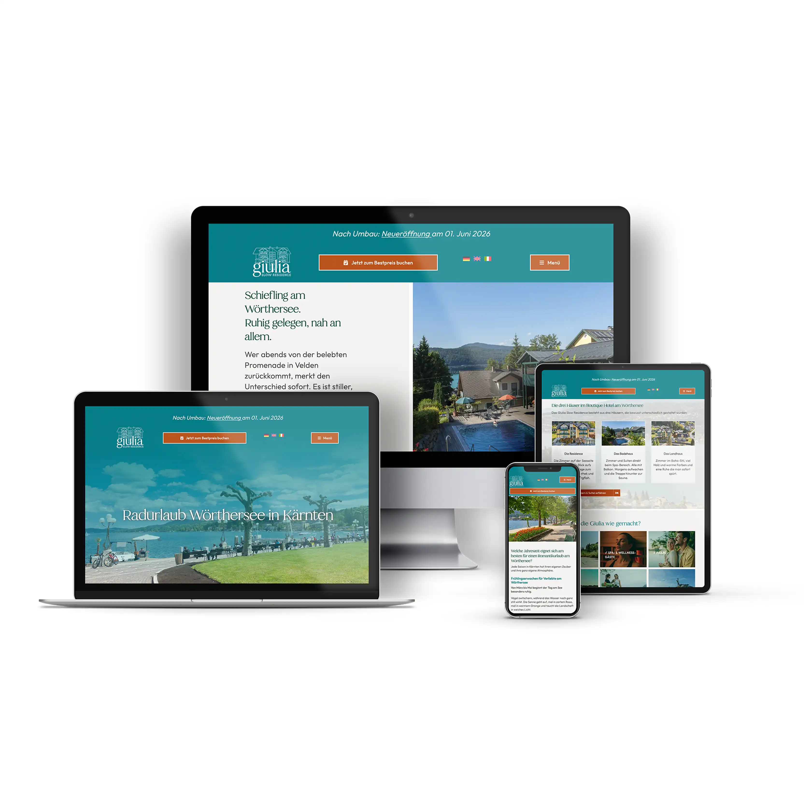 Webdesign plus Logo & Corporate Design - mehrsprachige Website - deutsch, franzöisch, englisch