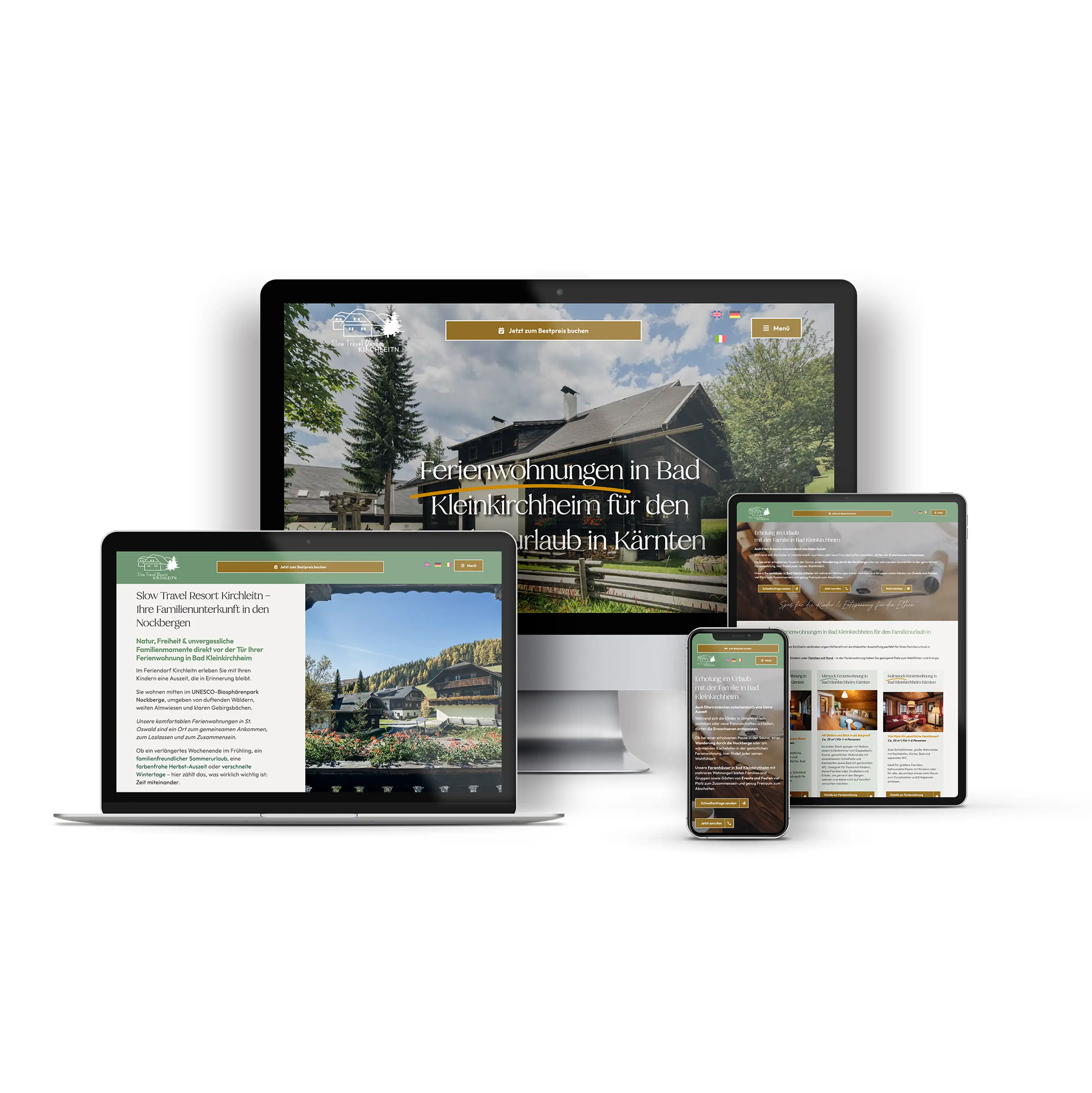 Webdesign plus Logo & Corporate Design - mehrsprachige Website - deutsch, franzöisch, englisch